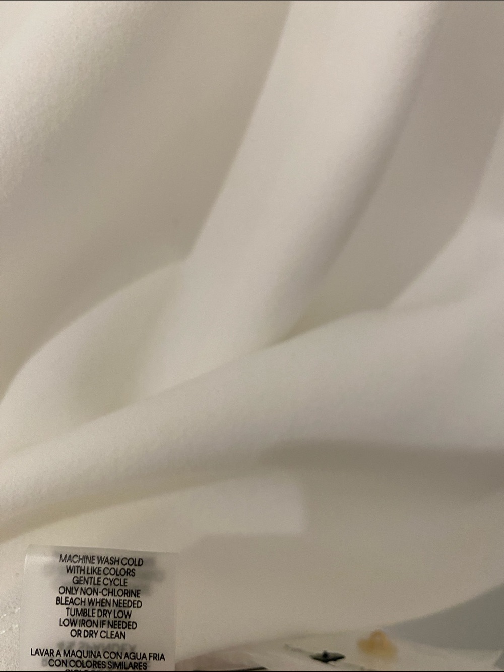 NWT Calvin Klein White Sleeveless Blouse Top With Gold Tone Embellishments L - Picture 9 of 10
